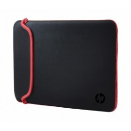 HP Maletín de Neopreno para Laptop 15.6'', Negro/Rojo