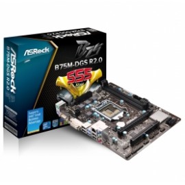 Tarjeta Madre ASRock micro ATX B75M-DGS, LGA 1155, Intel B75, USB 2.0 3.0, 16GB DDR3, para Intel