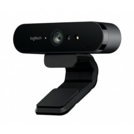 Logitech Webcam con Micrófono BRIO, 4K UltraHD, 4096 x 2160 Pixeles, USB 3.0, Negro