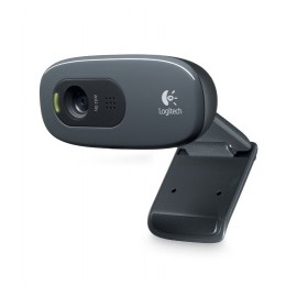 Logitech Webcam C270, 3MP, 1280 x 720 Pixeles, USB 2.0, Negro