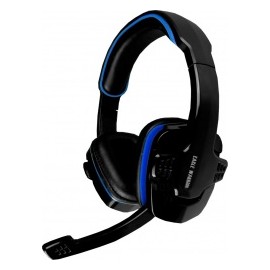 Eagle Warrior Audífonos Gamer HS-501, Alámbrico, 1.8 Metros, Negro/Azul