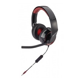 Corsair Audífonos Gamer Raptor HS30, Alámbrico, 2.7 Metros, Negro/Rojo