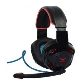 Naceb Audífonos Gamer NA-638, Alámbrico, 2.2 Metros, 3.5mm, Negro/Rojo