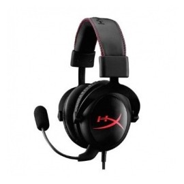 Kingston Audífonos Gamer HyperX Cloud, Alámbrico, 1 Metro  2 Metros de Extensión, 3.5mm, NegroRojo