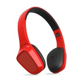 Energy Sistem Audífonos con Micrófono Headphones 1, Bluetooh, Inalámbrico, Rojo