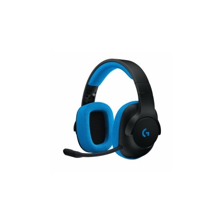 Logitech Audífonos Gamer G233, Alámbrico, 2 Metros, 3.5mm, Negro/Azul