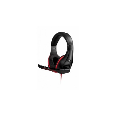 Xtech Audífonos con Micrófono XTH-510, Alámbrico, 2 Metros, Negro/Rojo