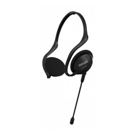 Maxell Audífonos con Micrófono H-Mic, Alámbrico, 3.5mm, Negro