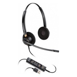 Plantronics Audífonos EncorePro HW525, Alámbrico, USB, Negro