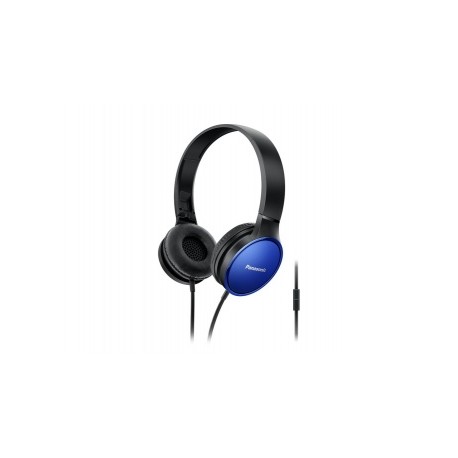 Panasonic Audífonos con Micrófono RP-HF300ME-A, Alámbrico, 1.2 Metros, 3.5mm, Negro/Azul