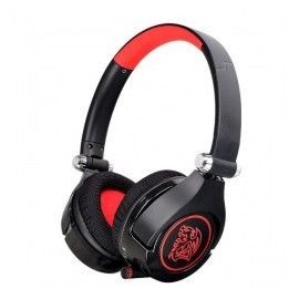 Tt eSports Audífonos Gamer Cronos GO, Alámbrico, 2 Metros, Negro/Rojo