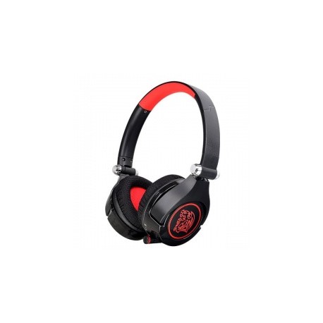 Tt eSports Audífonos Gamer Cronos GO, Alámbrico, 2 Metros, Negro/Rojo