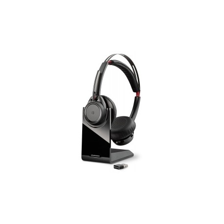 Plantronics Audífonos Voyager Focus UC B825, Bluetooth, Alcance de 45m, Negro