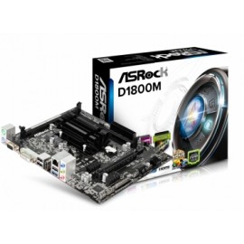 Tarjeta Madre ASRock micro ATX D1800M, Intel Dual-Core Celeron J1800 Integrada, 16GB DDR3