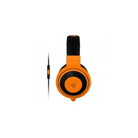 Razer Audífonos con Micrófono Kraken Mobile, Alámbrico, 1.3 Metros, Negro/Naranja