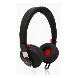 Acteck Audífonos AS-600, Inalámbrico, Bluetooth, Negro/Rojo