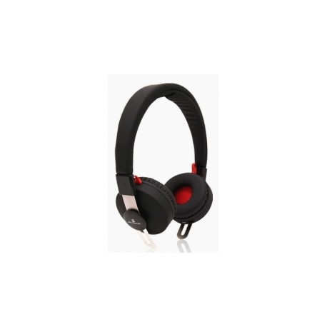 Acteck Audífonos AS-600, Inalámbrico, Bluetooth, Negro/Rojo