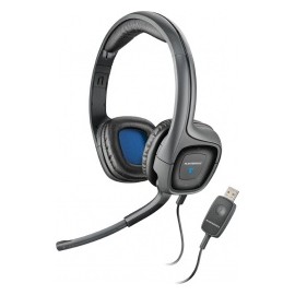 Plantronics Audífonos con Micrófono para PC .Audio 655, Alámbrico, USB, Negro