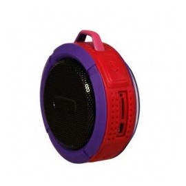 Ginga Bocina Portátil GI16BOC02BT-RM, Bluetooth, Inalámbrico, Micro-USB, Rojo - Resistente al Agua