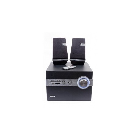 Naceb Bocinas con Subwoofer para Computadora NA-358, Alámbrico, 40W RMS, USB 2.0, Negro/Plata