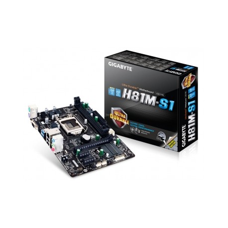 Tarjeta Madre Gigabyte micro ATX GA-H81M-S1, S-1150, Intel H81 Express