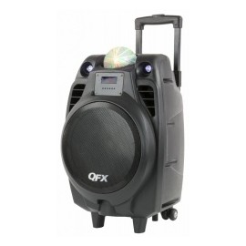 QFX Bafle con Subwoofer PBX-61104, Bluetooth, Alámbrico/Inalámbrico, 2600W PMPO, USB, Negro