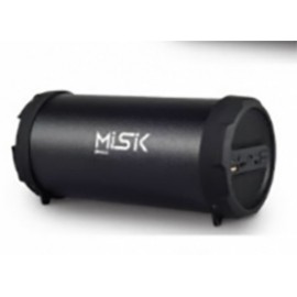 Misik Bocina Portátil MS228, Bluetooth, Inalámbrico, USB, Negro