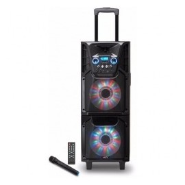 Misik Bafle MB2210, Bluetooth, Inalámbrico, 5500W PMPO, USB, Negro