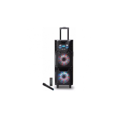 Misik Bafle MB2210, Bluetooth, Inalámbrico, 5500W PMPO, USB, Negro