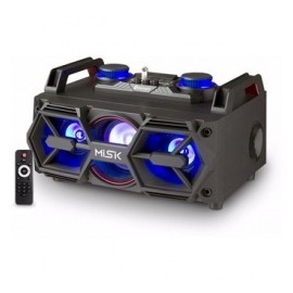 Misik Bocina MS2300, Bluetooth, Inalámbrico, 4.0, 2500W PMPO, Negro