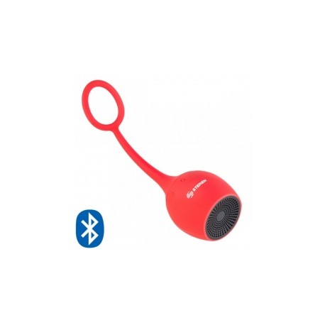 Steren Bocina Portátil BOC-863 Bluetooth, Inalámbrico, 3W, Rojo - Resistente al Agua