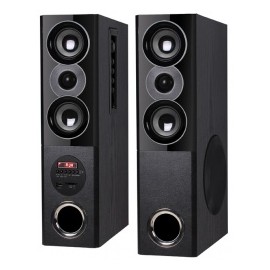 QFX Bocinas Tipo Torre BT-5000, Bluetooth, Inalámbrico, 4200W RMS, Negro