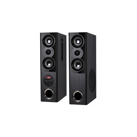 QFX Bocinas Tipo Torre BT-5000, Bluetooth, Inalámbrico, 4200W RMS, Negro