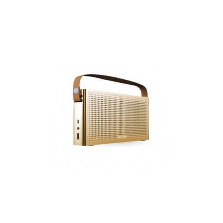 Naceb Bocina Portátil NA-0301, Bluetooth, Inalámbrico, USB 2.0, Oro