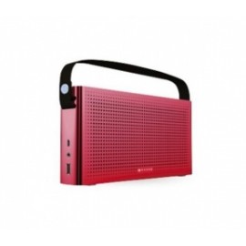 Naceb Bocina Portátil NA-0301, Bluetooth, Inalámbrico, USB 2.0, Rojo