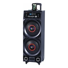 QFX Bafle PBX-3011BT, Bluetooth, Inalámbrico, 800W RMS, 8000W PMPO, USB 2.0, Negro