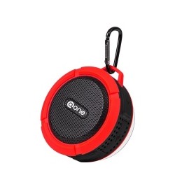 One Bocina Portátil Lolita EV-861, Bluetooth, Alámbrico/Inalámbrico, 3W RMS, USB 2.0, Negro/Rojo