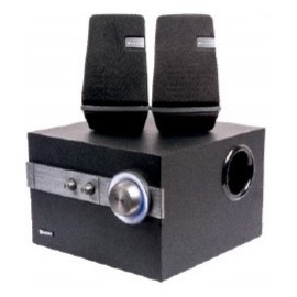 Naceb Bocinas con Subwoofer NA-341, Alámbrico, 2.1, 40W RMS, Negro/Plata