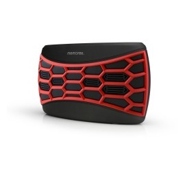 Memorex Bocina Portátil MW346RD, Bluetooth, Inalámbrico, 2.0, USB, Negro/Rojo