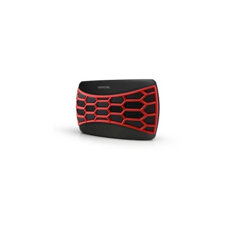 Memorex Bocina Portátil MW346RD, Bluetooth, Inalámbrico, 2.0, USB, Negro/Rojo