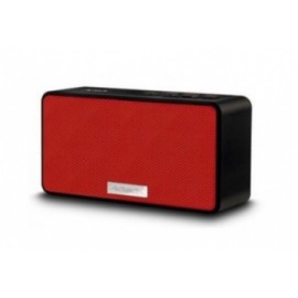 Acteck Bocina Portátil SB-300, Bluetooth, Inalámbrico, 2.0, 5W, USB 2.0, Negro/Rojo