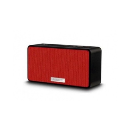 Acteck Bocina Portátil SB-300, Bluetooth, Inalámbrico, 2.0, 5W, USB 2.0, Negro/Rojo