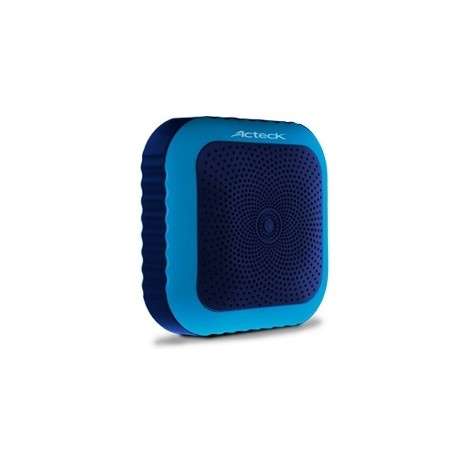 Acteck Bocina Portátil SB-200, Bluetooth, Inalámbrico, USB 2.0, Azul