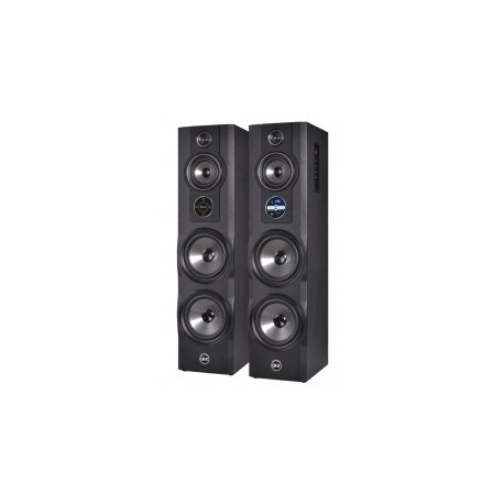 QFX Bocinas Tipo Torre BT-8000, Bluetooth, Inalámbrico, 5600W RMS, Negro