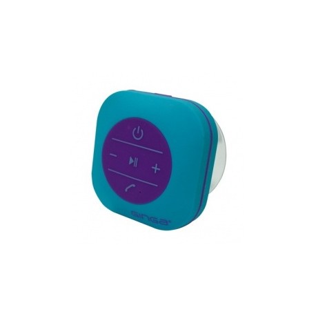 Ginga POP Bocina Contra Agua, Bluetooth, Inalámbrico, Aqua/Morado - Resistente al Agua