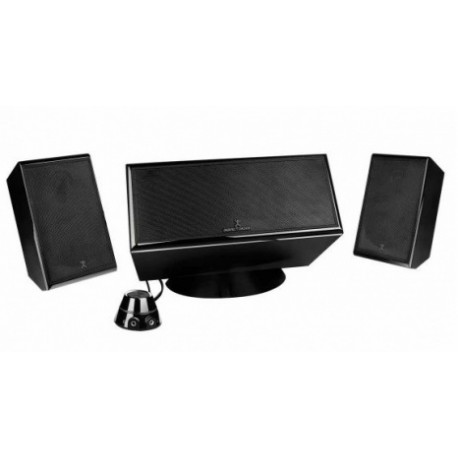 Perfect Choice Bocinas Estéreo con Subwoofer Doble, Alámbrico, 2.1, 30W RMS, Negro