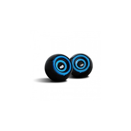 Vorago Bocinas Portátiles SPK-105, Alámbrico, 2.0, 6W RMS, Negro/Azul