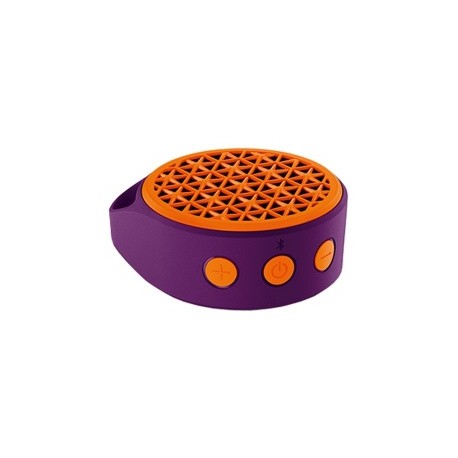 Logitech Bocina Portátil X50, Bluetooth, Inalámbrico, USB, Naranja/Morado