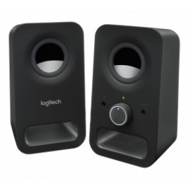 Logitech Bocinas Multimedia Z150, Alámbrico, 2.0, 3W RMS, Negro