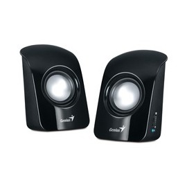 Genius Bocinas Estéreo USB SP-U115, Alámbrico, 2.0, 1.5W RMS, Negro